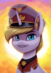 Size: 2303x3254 | Tagged: safe, artist:mrscroup, oc, oc only, pony, unicorn, clothes, high res, solar empire, solo, uniform