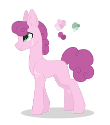 Size: 700x800 | Tagged: safe, artist:magicuniclaws, oc, oc only, earth pony, pony, magical lesbian spawn, offspring, parent:pinkie pie, parent:suri polomare, simple background, solo, transparent background