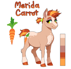Size: 810x788 | Tagged: safe, artist:lastnight-light, oc, oc only, oc:merida carrot, earth pony, pony, female, mare, simple background, solo, transparent background