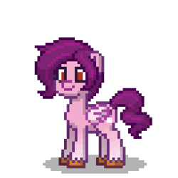 Size: 400x400 | Tagged: safe, pipp petals, pegasus, pony, pony town, g5, female, mare, red eyes, red-eyed pipp, simple background, solo, transparent background