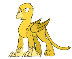 Size: 2200x1800 | Tagged: safe, artist:somber, oc, oc only, oc:golden flash, griffon, female, solo