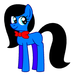Size: 714x715 | Tagged: safe, artist:tonytoad52, earth pony, pony, blank flank, bowtie, female, katy perry, mare, ponified, ponified celebrity, simple background, smiling, solo, white background