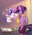 Size: 3421x3731 | Tagged: safe, artist:rrd-artist, princess flurry heart, twilight sparkle, alicorn, pony, semi-anthro, g4, alternate hairstyle, arm hooves, aunt and niece, auntie twilight, clothes, cute, drawing, female, filly, filly flurry heart, floating heart, flurrybetes, flying, glowing horn, hair bun, happy, heart, high res, horn, juice, juice box, magic, paper, skirt, sweater, twiabetes, twilight is bae, twilight sparkle (alicorn), weapons-grade cute