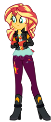 Size: 777x1833 | Tagged: safe, artist:gmaplay, sunset shimmer, equestria girls, g4, energy drink, formula 1, racing suit, red bull, simple background, solo, transparent background