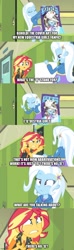 Size: 500x1687 | Tagged: safe, screencap, sunset shimmer, trixie, equestria girls, equestria girls series, equestria girls specials, forgotten friendship, g4, angry, caption, geode of empathy, image macro, imgflip, magical geodes, text
