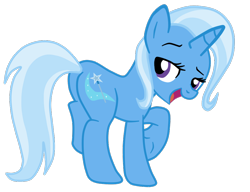 Size: 974x748 | Tagged: safe, artist:gmaplay, trixie, pony, unicorn, g4, butt, looking back, plot, simple background, solo, the great and powerful ass, transparent background, vector