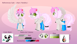 Size: 4116x2365 | Tagged: safe, artist:2pandita, oc, oc only, oc:pandita, pegasus, pony, clothes, female, mare, reference sheet, socks, solo