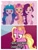 Size: 2522x3326 | Tagged: safe, edit, edited screencap, screencap, izzy moonbow, luster dawn, pipp petals, sunny starscout, earth pony, pegasus, pony, unicorn, g4, g5, the last problem, backwards cutie mark, female, high res, mare, red eyes, red-eyed pipp