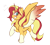 Size: 1797x1614 | Tagged: safe, artist:maikatystar, sunset shimmer, alicorn, pony, g4, alicornified, chest fluff, coat markings, colored wings, colored wingtips, female, mare, race swap, raised leg, shimmercorn, simple background, socks (coat markings), solo, transparent background, wings