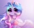 Size: 3192x2615 | Tagged: safe, artist:shenki, princess celestia, alicorn, pony, g4, chest fluff, collar, cute, female, high res, looking at you, mare, redraw, simple background, solo