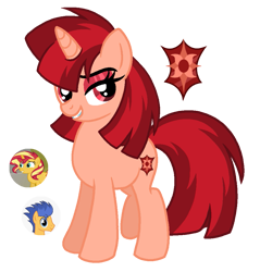 Size: 947x991 | Tagged: safe, artist:madlilon2051, flash sentry, sunset shimmer, oc, g4, female, male, offspring, parent:flash sentry, parent:sunset shimmer, parents:flashimmer, ship:flashimmer, shipping, straight