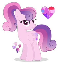 Size: 5000x4997 | Tagged: safe, artist:magicuniclaws, oc, oc only, pegasus, pony, absurd resolution, female, magical lesbian spawn, mare, offspring, parent:princess cadance, parent:suri polomare, simple background, solo, transparent background