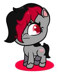 Size: 701x851 | Tagged: safe, artist:lazerblues, oc, oc only, oc:miss eri, earth pony, pony, g4.5, my little pony: pony life, :/, black and red mane, cut, earth pony oc, female, simple background, solo, transparent background, two toned mane, vector