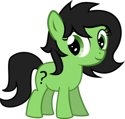 Size: 1306x1250 | Tagged: safe, artist:anonymous, oc, oc:filly anon, pony, 2021 community collab, derpibooru community collaboration, female, filly, looking at you, op is a slowpoke, question mark, show accurate, simple background, solo, transparent background