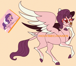 Size: 3199x2783 | Tagged: safe, artist:horsecrimes, pipp petals, pegasus, pony, g5, leak, female, heart eyes, high res, hooves, one eye closed, red eyes, red-eyed pipp, simple background, solo, tongue out, wingding eyes, wink, wrong eye color