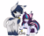 Size: 3460x2863 | Tagged: safe, artist:xsatanielx, oc, oc only, oc:atlas, oc:sugar night, bat pony, pony, bat pony oc, duo, high res