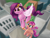 Size: 4000x3000 | Tagged: safe, artist:flusanix, pipp petals, sunny starscout, earth pony, pegasus, pony, g5, adorapipp, braid, cute, duo, female, high res, hoof hold, mare, open mouth, red eyes, red-eyed pipp, spread wings, sunnybetes, unshorn fetlocks, wings