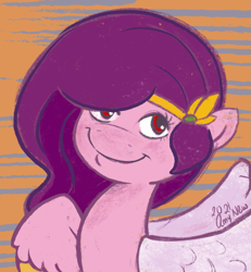 Size: 871x942 | Tagged: safe, artist:amynewblue, pipp petals, pegasus, pony, g5, female, mare, red eyes, red-eyed pipp, solo