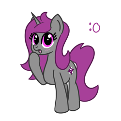 Size: 1200x1200 | Tagged: safe, artist:dafiltafish, oc, oc only, oc:stardust, pony, unicorn, emote, simple background, solo, white background