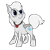 Size: 1262x1268 | Tagged: safe, artist:racingwolf, oc, oc:snowcrystal, earth pony, growlithe, pony, cutie mark, jewelry, necklace, pokémon, ponified