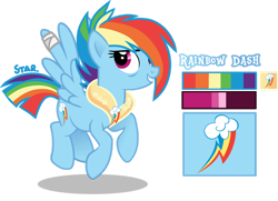 Size: 1280x928 | Tagged: safe, artist:star-gaze-pony, rainbow dash, pony, g4, jewelry, older, older rainbow dash, reference sheet, regalia, simple background, solo, transparent background