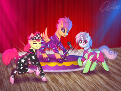 Size: 1024x768 | Tagged: safe, artist:delfinaluther, screencap, apple bloom, scootaloo, sweetie belle, earth pony, pegasus, pony, unicorn, g4, my little pony: friendship is magic, the show stoppers, cutie mark crusaders