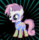Size: 162x166 | Tagged: safe, artist:pagiepoppie12345, sweetie belle, pony, unicorn, g4, the show stoppers, female, filly, outfit, recolor, rockstar, smiling