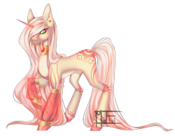 Size: 4188x3258 | Tagged: safe, artist:minelvi, oc, oc only, pony, unicorn, colored hooves, horn, signature, simple background, solo, transparent background, unicorn oc