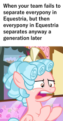 Size: 759x1455 | Tagged: artist needed, safe, cozy glow, pegasus, pony, g4, g5, spoiler:g5, a better ending for cozy, confused, faic, female, filly, meme, solo, task failed successfully, text, you've got to be kidding me