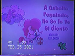 Size: 720x540 | Tagged: safe, don't look a .gif horse in the mouth, g4.5, my little pony: pony life, discovery kids, discovery kids logo, logo, titlecard, translation request, vhs