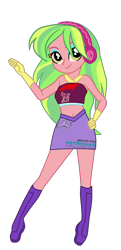 Size: 1190x2467 | Tagged: safe, artist:gmaplay, lemon zest, equestria girls, g4, belly button, midriff, racing, racing suit, simple background, sleeveless, solo, transparent background