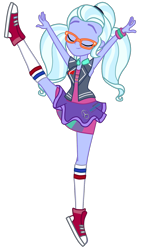 Size: 1048x1858 | Tagged: safe, artist:gmaplay, sugarcoat, equestria girls, equestria girls specials, g4, my little pony equestria girls: dance magic, one leg raised, simple background, solo, transparent background