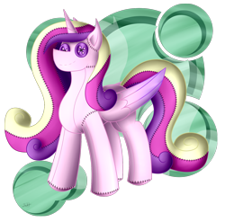 Size: 1436x1420 | Tagged: safe, artist:thebenalpha, princess cadance, alicorn, original species, plush pony, pony, g4, buttons, female, mare, plushie, simple background, solo, toy, transparent background