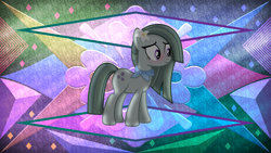 Size: 3840x2160 | Tagged: safe, artist:anime-equestria, artist:laszlvfx, edit, marble pie, earth pony, pony, g4, high res, solo, wallpaper, wallpaper edit