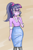 Size: 1200x1800 | Tagged: safe, artist:zachc, sci-twi, twilight sparkle, equestria girls, g4, clothes, female, glasses, long skirt, skirt, solo