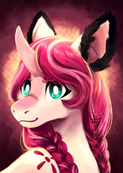 Size: 1399x1968 | Tagged: safe, artist:laps-sp, oc, oc only, pony, unicorn, bust, female, mare, portrait, solo