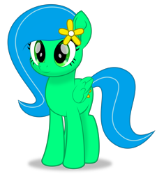 Size: 3000x3337 | Tagged: safe, artist:keronianniroro, oc, oc only, oc:crystal sketch harmony, pegasus, pony, g4, my little pony: the movie, cute, feathered wings, female, flower, folded wings, high res, movie accurate, simple background, solo, transparent background, vector, wings