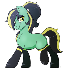 Size: 1442x1475 | Tagged: safe, artist:ali-selle, oc, oc only, oc:cody, pony, smiling, solo