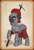 Size: 700x1020 | Tagged: safe, artist:soulfulmirror, oc, oc only, oc:soulful mirror, earth pony, pony, armor, bags under eyes, bec de corbin, floppy ears, gambeson, hammer, helmet, pauldron, ponysona, solo, war hammer, weapon