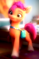 Size: 1000x1488 | Tagged: safe, edit, edited screencap, screencap, sunny starscout, earth pony, pony, g5, my little pony: a new generation, 3d, female, mare, solo, style emulation