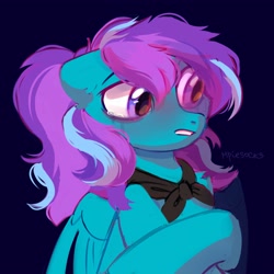 Size: 3500x3500 | Tagged: safe, artist:raily, oc, oc only, pegasus, pony, clothes, fear, high res, scarf, solo