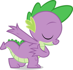 Size: 3149x3000 | Tagged: safe, artist:frownfactory, spike, dragon, g4, spike at your service, bowing, eyes closed, high res, kneeling, male, simple background, solo, transparent background, vector