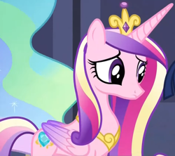 Size: 1476x1311 | Tagged: safe, screencap, princess cadance, princess celestia, twilight sparkle, alicorn, pony, g4, twilight's kingdom, colored wings, cropped, crown, female, folded wings, gradient wings, jewelry, multicolored wings, regalia, solo, tiara, twilight sparkle (alicorn), wings