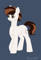 Size: 1956x2836 | Tagged: safe, artist:neonishe, oc, oc only, earth pony, pony, commission, male, simple background, solo