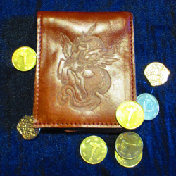 Size: 3156x3156 | Tagged: safe, alternate version, artist:malte279, part of a set, princess celestia, g4, coin, craft, high res, leather, pyrography, traditional art, wallet