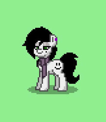Size: 244x281 | Tagged: safe, oc, oc only, oc:amgi, earth pony, pony, pony town, bedroom eyes, clothes, earth pony oc, female, mare, pixel art, scarf, smiling, solo