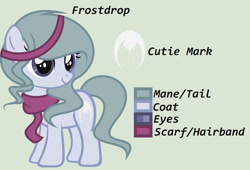 Size: 1280x870 | Tagged: safe, artist:lominicinfinity, oc, oc only, oc:frostdrop, earth pony, pony, female, filly, reference sheet, simple background, solo