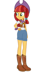 Size: 1548x2340 | Tagged: safe, artist:gmaplay, jade spade, equestria girls, g4, equestria girls-ified, ferrari, formula 1, hat, simple background, solo, transparent background