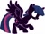 Size: 128x98 | Tagged: safe, twilight sparkle, alicorn, pony, g4, dark magic, evil twilight, horn, magic, picture for breezies, possessed, raised hoof, simple background, solo, spread wings, twilight sparkle (alicorn), white background, white eyes, wings