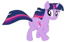 Size: 2496x1404 | Tagged: safe, artist:gmaplay, twilight sparkle, pony, unicorn, feeling pinkie keen, g4, butt, plot, running, simple background, solo, transparent background, twibutt, unicorn twilight, vector